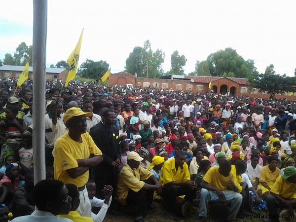 UDF supporters in Chiradzulu at Atupele rally