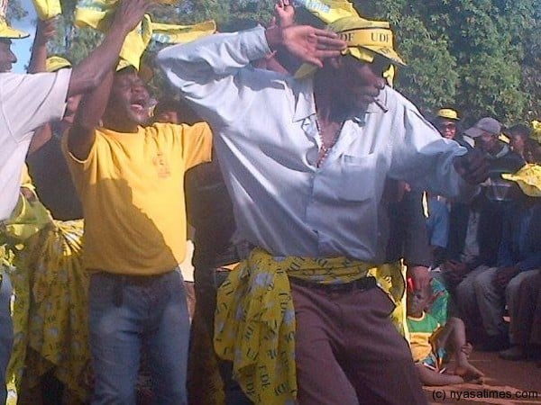 UDF supporters dance 