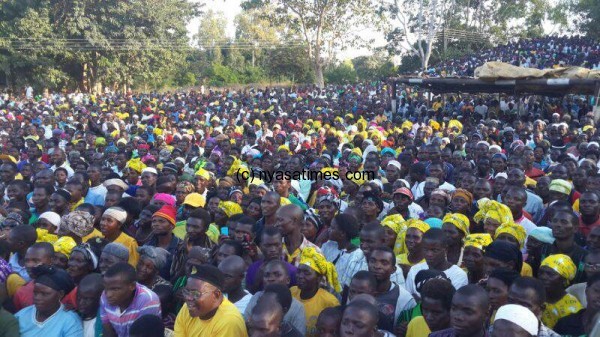 UDF supporters in Mangochi