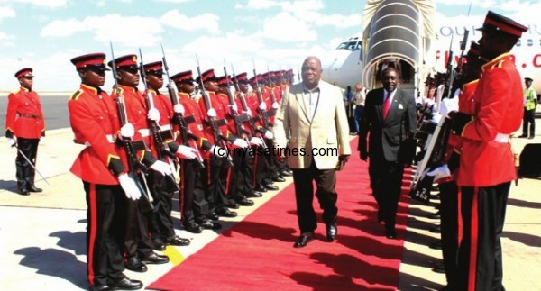 Zambian former  President RupiahBanda in Malawi