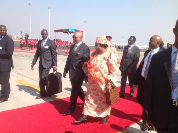 President Banda welcomes Zuma