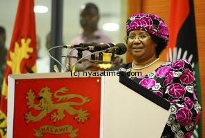 JOYCE ON PRESDEIDENT PODIUM