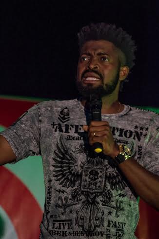 Basketmouth performing at BICC
