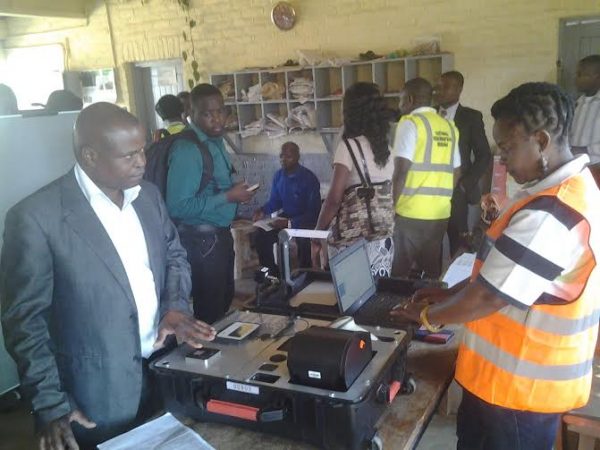 Citizens being registered in Area 47
