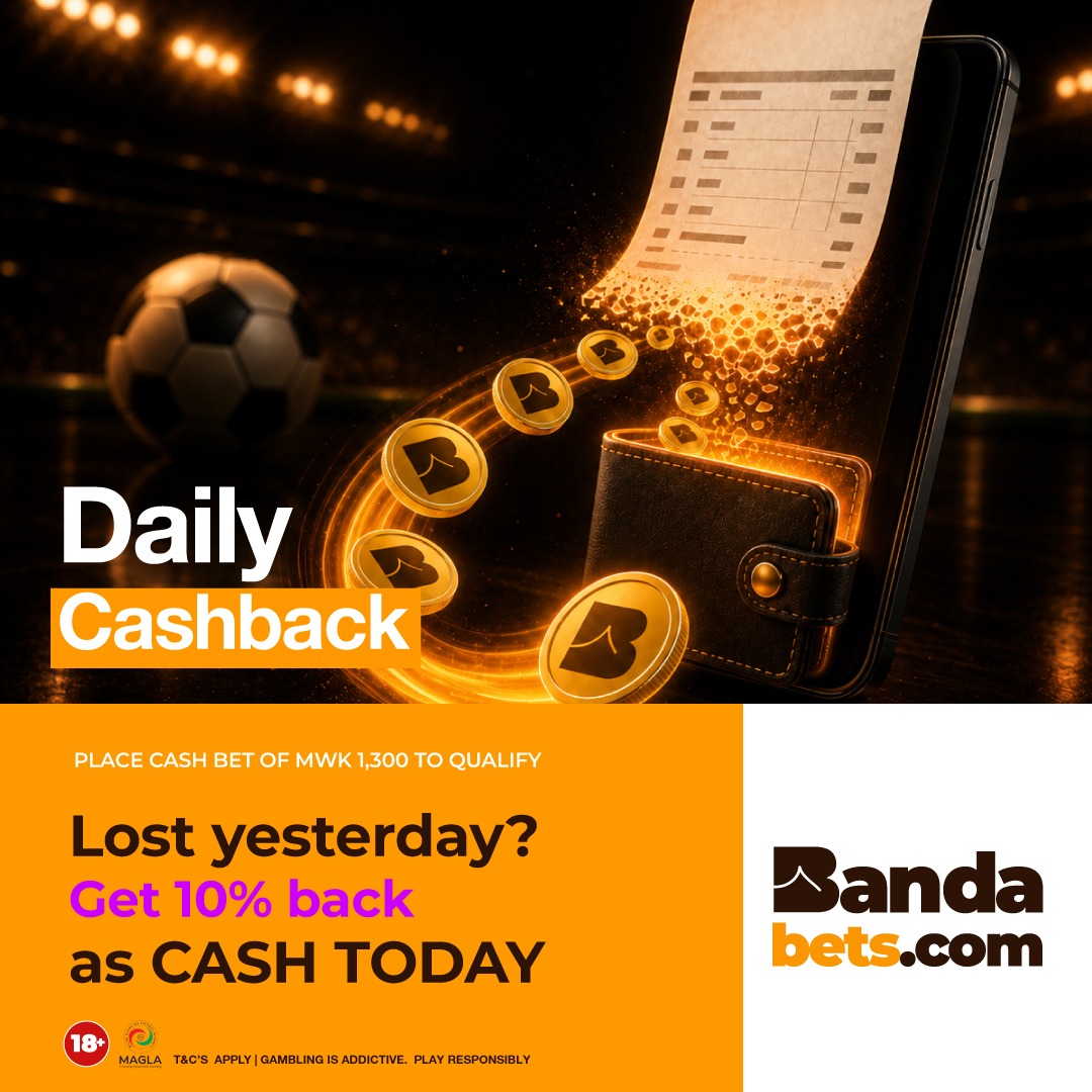 Bandabets Everyday Cashback promotion in Malawi
