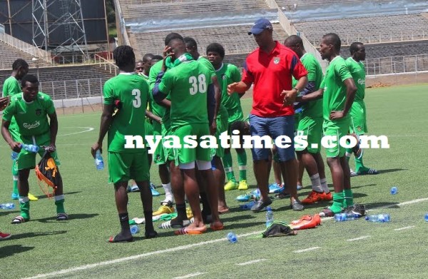 FAM President Walter Nyamilandu speaking to the players -..Photo Jeromy Kadewere.