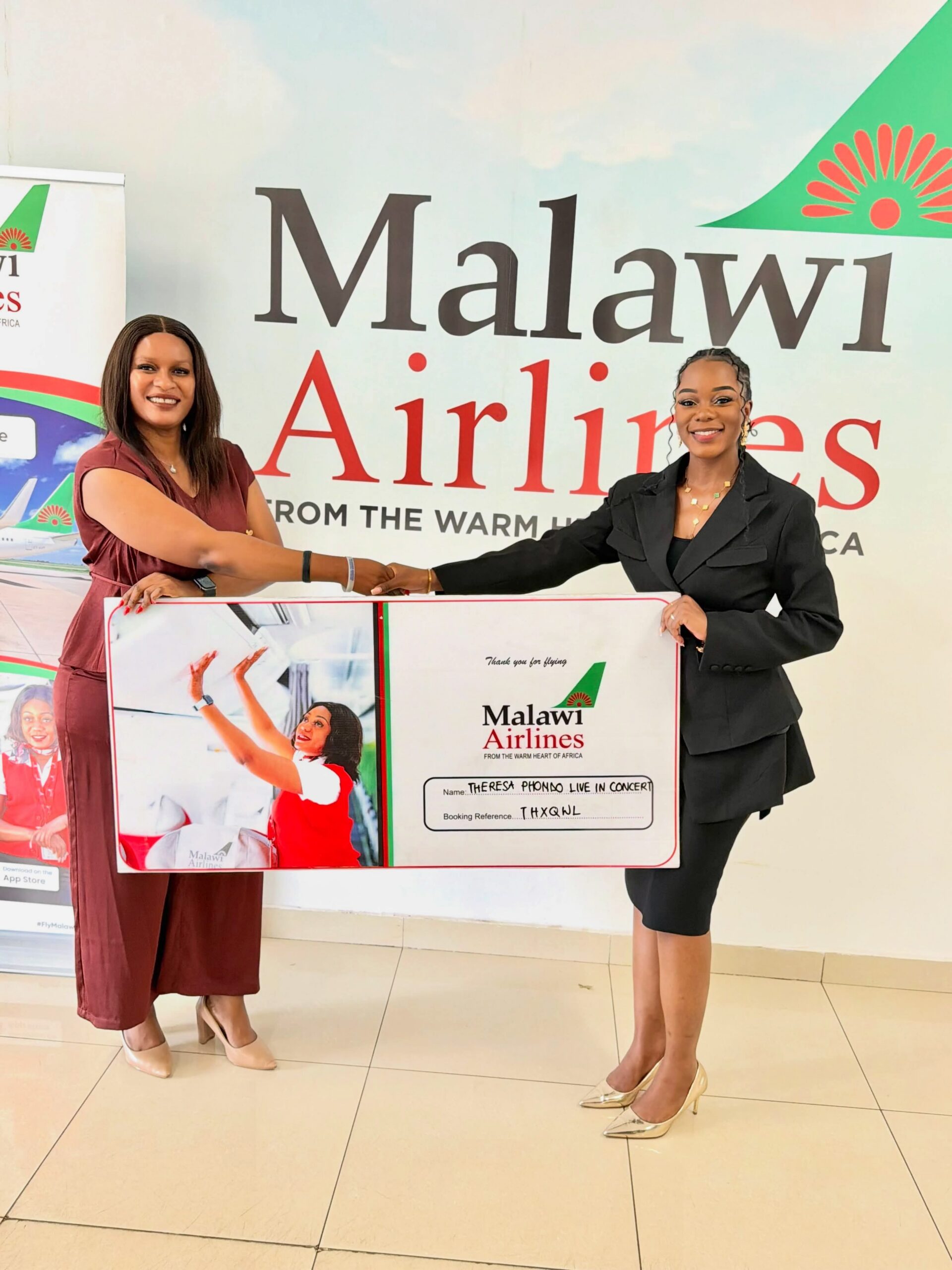 Malawi Airlines provides free tickets for artists to Theresa Phondo concert in Lilongwe