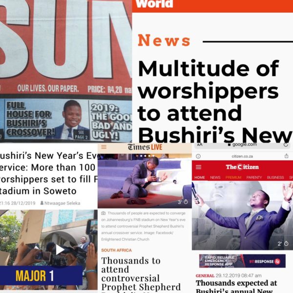 Bushiri's New Year's eve Crossover dominates South Africa ...