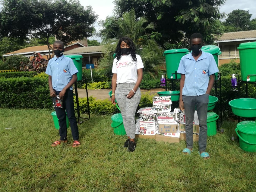 Unicaf University Malawi donates Covid-19 items to Likuni Boy's Secondary School | Malawi Nyasa Times - Vimarsana News