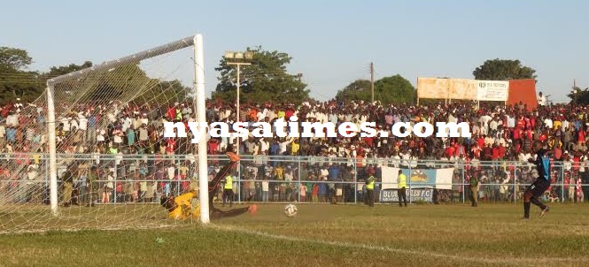 Kakhobwe saves Junior Malidadi's penalty.