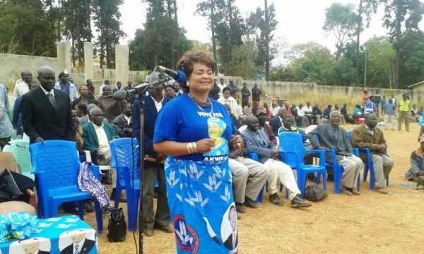 Kaliati addressing people Pic Sarah Munthali.