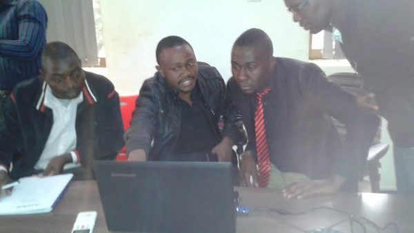 Mana journalist Brian Itaye conducts the draw