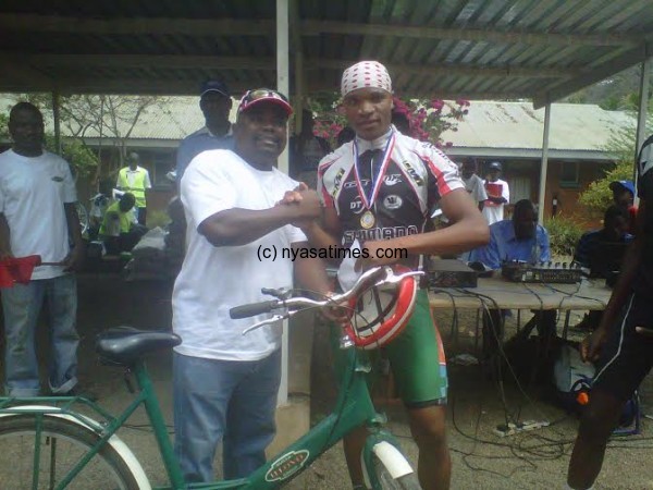 Nazombe received a bike