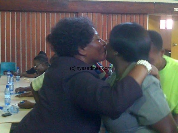 Ngoma being congratulated after winning elections