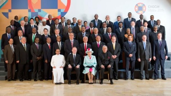 The Queen with heads of Commonwelath nations