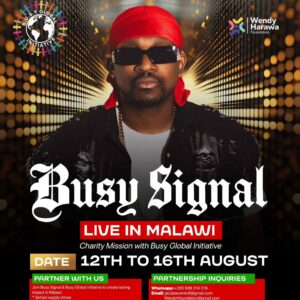 Busy Signal's third Malawi trip isn't about music but charity mission
