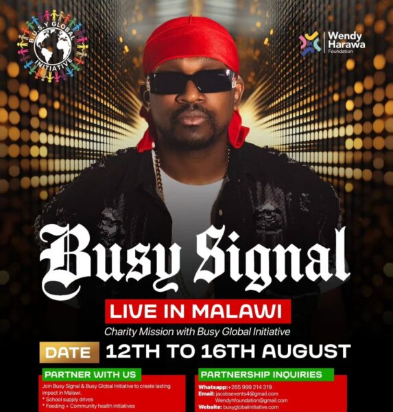Busy Signal's third Malawi trip isn't about music but charity mission