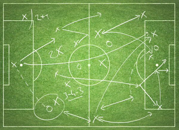 Tactics on a pitch