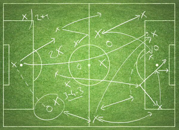 Tactics on a pitch