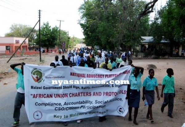 Solidarity match for Climate change in Chikwawa 