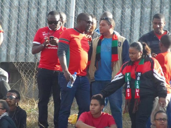Some fans who came to watch the match.