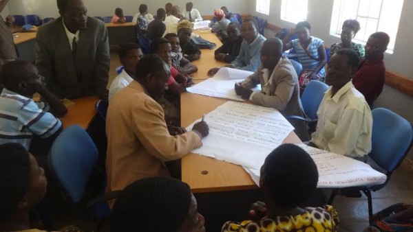 Some religious leaders  during the training