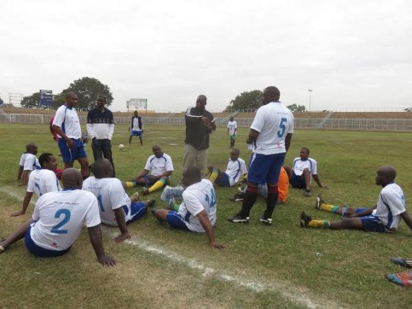The MPs side during pep-talk