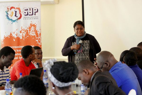 UNFPA programme officer Rose Khonje during the media orientation. Photo courtesy of Pencils PR