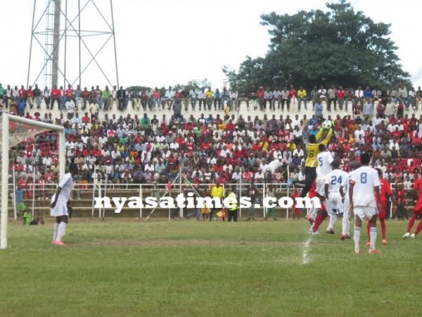 Zimbabwe international goalie Mukuruva makes a save, Pix Alex Mwazalumo
