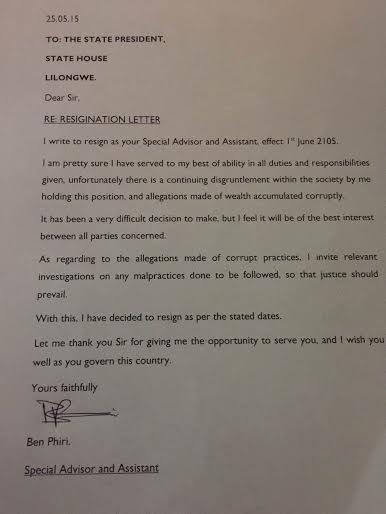 ben letter