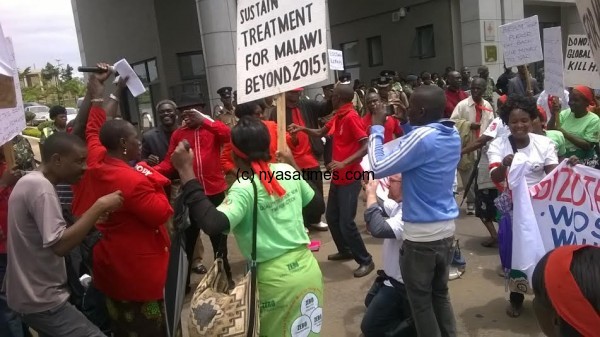 Demo action in Lilongwe