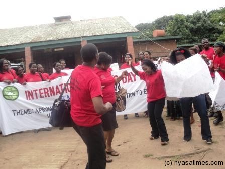 Women denouncing gender-based violence