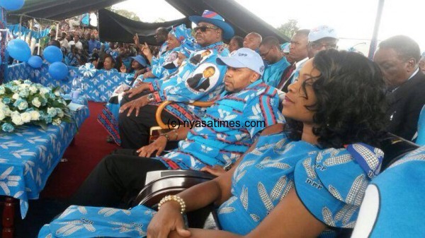 DPP front line troops of Mutharika, Chilima, Jean Kaliani