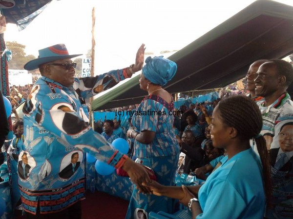 Peter Mutharika at Masintha launching campaign